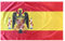 Durabol Bandera de España Escudo Aguila de San Juan Española Preconstitucional 150 x 90 cm Satén (1945-1977)