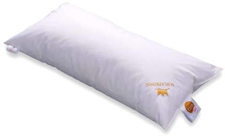 SCHLAFKÖNIG Daunenkissen 40 x 80-30% Daunen / 70% Federn Klasse 1 | Hochwertige Komfort Qualität - DOWNPASS - Natürliche Materialien - Schadstofffrei - Made in Germany