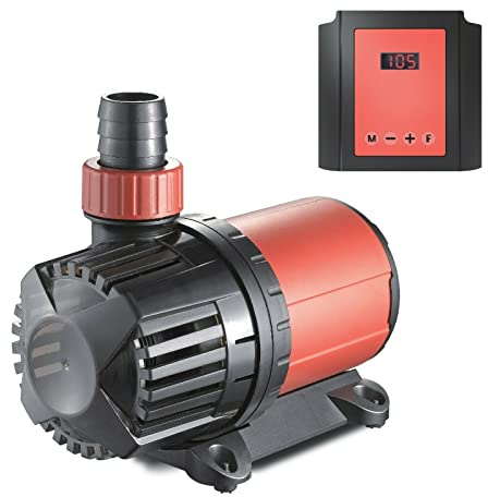 Hidom Controllable AC Submersible Water Pump for Marine Aquarium Fish Tank with Controller - 6 Flow Rate Sizes (Flow Rate: 20000 l/h)