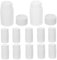 NAMOARLY 12pcs Hdpe Empty Pill Bottles with Screw Caps Refillable Medicine Containers for Capsules and Pills Lightweight Travel Storage Anti-Leak Design for Easy Carrying