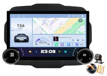 8core 8+256gb,YLOXFW Autoradio Stereo Android 14.0 Navi für J-eep Renegade 2014-2023 Sat GPS Navigation 11,8 Zoll 2K Cartablet DVD Multimedia Player FM BT Receiver mit Carplay 4G 5G WiFi DSP SWC