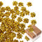 TAIKOUL 100 Stück Geschenkschleifen Selbstklebend Klein Weihnachten Geschenkschleife Weihnachtsschleifen Gold