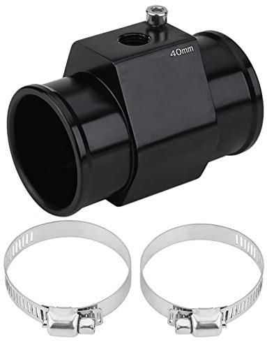 Haosie Sensor Temperatura Coche, 40mm Aluminio Temperatura del Agua Tubería Conjunta, Adaptador Para Sensor de Temperatura Apto Para la Mayoría de Coches