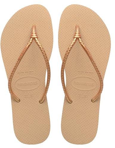 Havaianas – Slim Tube, elegante, bequeme und stilvolle Badelatschen, Riemen im Knotendesign, Damen
