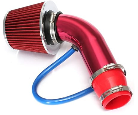 Air Intak Breather Universal 76mm Car Racing Cold Air Intake System Turbo Induction Pipe Tube Kit Aluminum With Cone Air Filter Inlet Car Air Intake