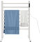 QJWM Sèche-Serviettes électrique sur Pied, radiateur de Salle de Bain, Porte-Serviettes avec LED 180 W, Chauffe-Serviettes pour Salle de Bain A