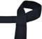 Gummiband 50 mm Elastic Rib Band ab 1m geripptes Gummiband Bund Bündchen Gürtel, Farbe:schwarz