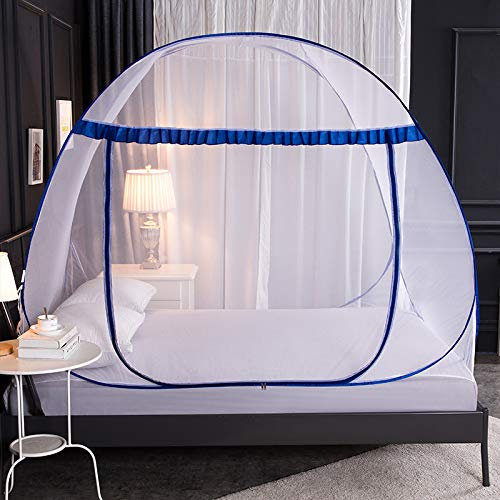 Moustiquaire de lit, 180 x 200 cm, pliable, anti-moustiques, portable, pour voyage, chambre à coucher, extérieur