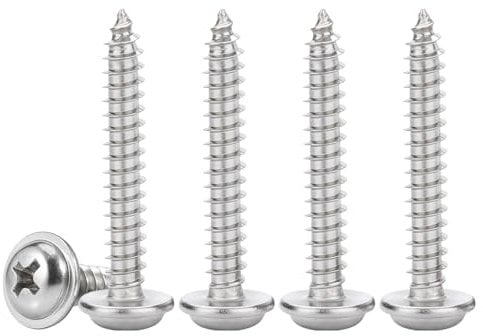 Drenky 50 Pezzi Viti M3x30mm in Acciaio Inox A2 V2A - Viti Autofilettanti a Testa Tonda per Lavorazioni su Legno, Plastiche e Materiali Compositi