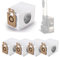 Roboparts® Bolsas de recambio para aspirador Cecotec Conga Rockstar 5500 Hurricane Station Flex/Pet Flex - Pack de 4 unidades, gran capacidad