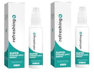 Antitranspirant Deo Spray Gegen Starkes Schwitzen 30ml, 2pcs Anti Schweiß Deo Gegen Schwitzige im Gesicht Hände und Schweiß Füße und am Kopf, Anti Transpirant für Männer Frauen mit Langzeitschutz