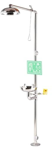 Lavaojos de acero inoxidable, lavaojos de emergencia, lavaojos y ducha combinados, caudal lavaojos 12 L/min