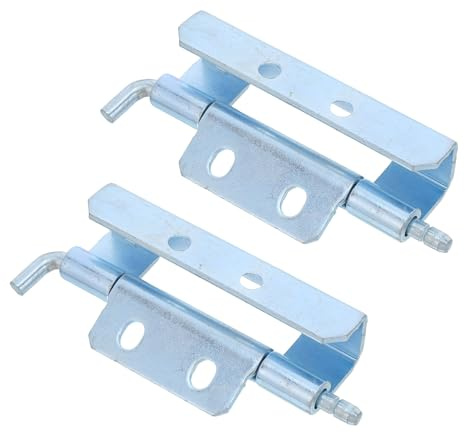 WOONEKY Lot de 2 Charnières Invisibles Industrielles en Fer Robustes Amovibles Goupille et Circlip pour Portes D’Armoires Coffrets Électriques et Panneaux Industriels Charnières