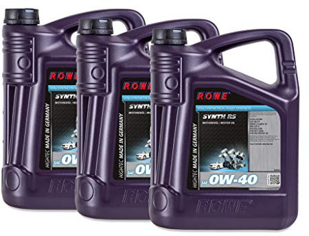15 (3x5L) Liter ROWE HIGHTEC SYNTH RS SAE 0W-40 Motoröl Made in Germany