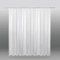 Gardine 300cm bis 900cm Breite, Voile transparent Kräuselband Universalband mit eingenähten Bleiband in der Farbe weiß (Breite ca. 750 cm, Länge ca. 245 cm)