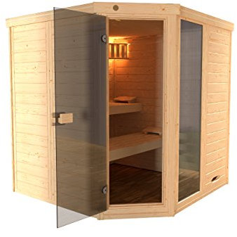 weka Massivholz-Elementsauna 38 mm LAUKKALA 3 GTF Sparset