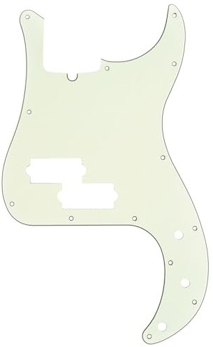 Musiclily Pro 13 Löcher P Bass Pickguard Schlagbrett für 4-Saiter American Precision Bass, 3 lagig Elfenbein