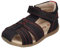Bigbazar-2, Sandales Garçon, Marine Rouge, 22