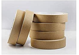 6X 25mm x 50m Framer's Tape - Brown Masking Tape, Self-Adhesive Kraft Paper Material, Ideal for Picture framing, Masking, Decorating and or Packaging - Eco-Friendly - 100% Recyclable - Vegan(2) (6)