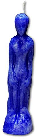 Voodoo Kerze Mann blau | Hoodoo - Conjure Candle Loyal Men, Husband Treuer Ehemann Treuezauber