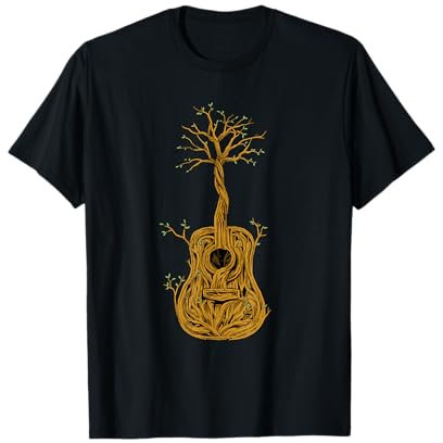 Guitare acoustique Arbre de vie Guitariste T-Shirt