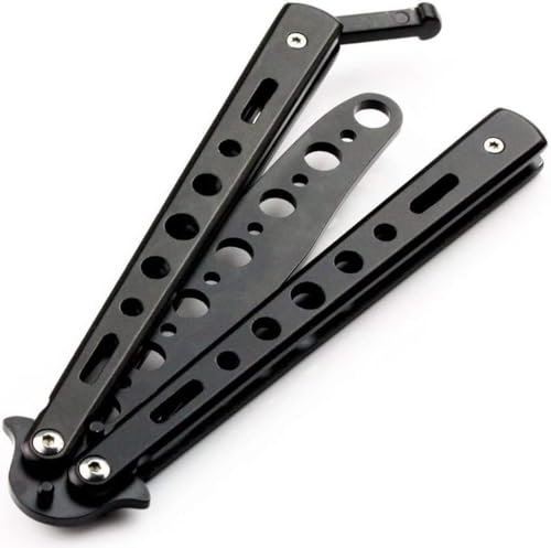 Shentian Butterfly Trainingsmesser, klappbar (Schwarzes Butterfly Messer)