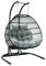 Endorphin Hängesessel mit Gestell Twin - Für 2 Person - Hängestuhl mit Gestell + Polster - Sessel für Garten + Balkon + Terrasse + Wintergarten - Schwingsessel Outdoor - XXL Schwebesessel