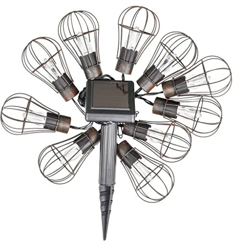 Haushalt International HI 70370 LED Solar Lichterkette mit 10 warmweissen Lampen