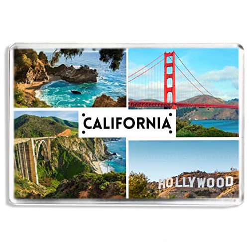 California - US State - Souvenir Tourist Fridge Magnet - Novelty Keepsake Gift