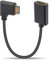 Duttek Mini Hdmi to Hdmi Extender Cable 2.1 Cable 0.3m, Hdmi 2.1 ultra high speed 48Gbps,Supports 8K@60Hz,4K@120Hz, Compatible with Raspberry Pi Zero W, DSLR Camera, Graphics Video Card, Laptop(Right)