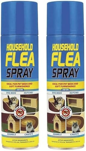Karrma Ltd. Flea Killer Spray 200ml for Home, Carpet, Sofa & Pet Bedding – Kills Fleas, Eggs & Larvae – Long Lasting Indoor Treatment for Dogs & Cats - 2 Pack