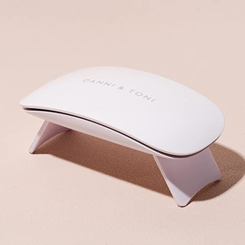 DANNI & TONI UV LED Nagellampe 6W Mini Nageltrockner für Gel Nagellack Gelpolitur-Härtungslichtmaschine, Professionelle Nagelhärtung Lampe, Reisegröße, schneller Trocknung und Härter, 60s Timer