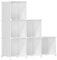 FUNLAX Cube Storage Unit,6 Cube Bookshelf Bookcase Portable Shelf Plastic Cube Storage Shelving for Clothes Books Toys Yarn Shoes