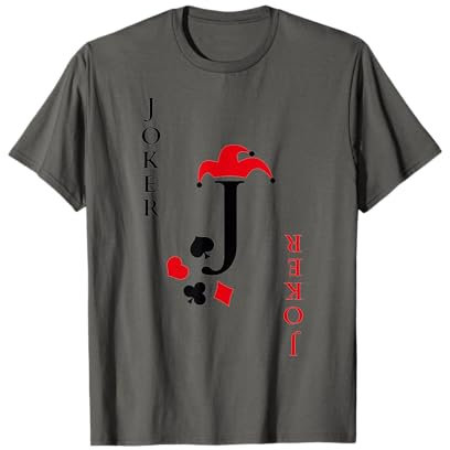 Joker Karte Kostüm T-Shirt Halloween Kartendeck T-Shirt