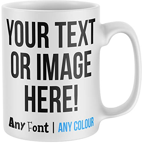 Purple Print House Personalised Mug with Photo Image Text Logo Design Coffee Tea Cup Mens Womens