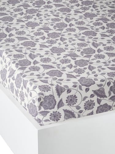 VERTBAUDET Spannbettlaken für Kinder, North Folk, Oeko-Tex®, weiß, bedruckt, 90 x 140 cm
