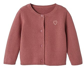 Vertbaudet Baby Strickjacke Herz Basic Altrosa 68