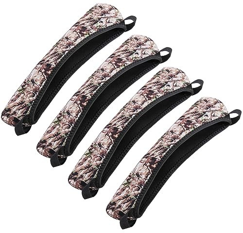 Yutetuter 4 Pack Waterproof Neoprene Rifle Scope Cover Lens Cover 12 Blade