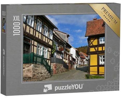 Puzzle 1000 Teile XXL „Die Fachwerkhäuser von Stolberg im Harz“