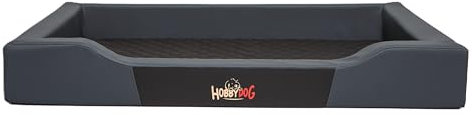 Sales Core Hundebett Abwaschbar Orthopädisch Hundekissen Hundematratze - XXL: 120 x 80 x 16 cm, Graphit + Schwarz - Wasserdicht Hundecouch Hundeplatz für Kleine, Mittelgroße und Große Hunde