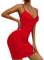 Bodycon Bretelles Robe Sexy Femme Elegant Robe Moulante Cocktail Soirée