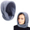 ihreesy Damen Sturmhaube Balaclava, Multifunktional Warme Beanie Mütze Kapuzenschal Winter Unisex Wintermütze Kapuze Stricken Kälteschutz Mütze Neckwarmer Strick Mütze für Frauen Männer,Blau
