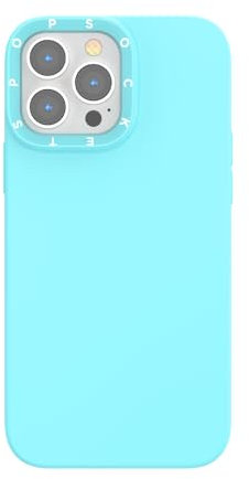 PopSockets iPhone 13 Pro Max Case Compatible with MagSafe, Phone Case for iPhone 13 Pro Max, Wireless Charging Compatible - Butterfly Pea Blue