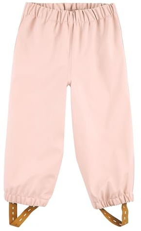Sterntaler Matschhose ungefüttert Uni - Kinder Matschhose wasserdicht - Mädchen Matsch- und Buddelhose ohne Latz mit verschweißten Nähten - robuste Regenbekleidung - zartrosa, Größe 92