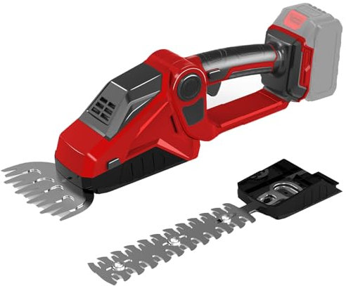 Tagliasiepi a Batteria compatibile con Milwaukee 18V M18, Tosasiepi Taglia Siepi, Giardino Arbusti Siepi, Cesoia per Erba, Elettrico Tagliasiepi con Lame Rifilasiepi e Erba (Non include la batteria)