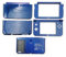 Blue Color New 3DSLL Extra Housing Case Shells Cover Plates Set Replacement, for New3DS New 3DS XL LL 3DSXL 3DSXL New3DSXL Consoles, JP Edition Outer Enclosure Top/Bottom 5 Face Faceplate