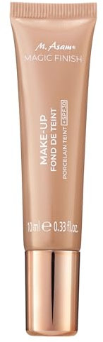 M. Asam Magic Finish Porcelain Teint LSF 30 Make-up Probe (Tube 10ml), 4-in-1 Mousse: Primer, Puder & Concealer mit optimaler Deckkraft & mattem Finish - für helle Haut.