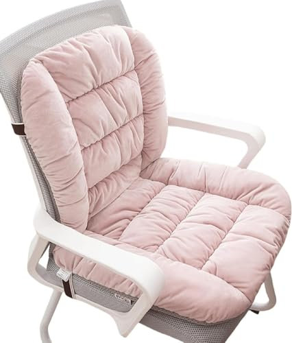 VEAI Stuhlkissen Outdoor/Indoor mit rückenteil niedriglehner,Sitzkissen bürostuhl/Auto/Stuhl Stuhlkissen mit rückenteil 40x90cm(Pink)