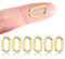 Nogeqi 6 Stück Ovaler Kettenverschluss Gold, Verschluss Schmuck Karabiner Oval, Ovale Armband Verschlüsse, Schmuckverschluß Schmuckverschlüsse Für Schmuckfunde Halskette