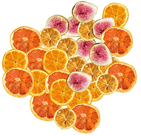 OKUMEYR 2pièces De Slices De Fruits Séchés pour Décoration De Gâteaux Tranches Orange Et pour Et Aléatoire